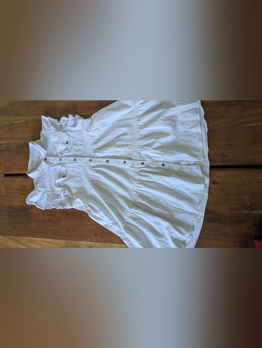Women's White Button Down Dress